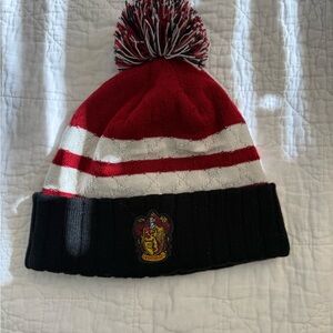Harry Potter Gryffindor Red and Black Pom-Pom Beanie